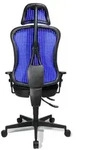 Drehstuhl Headpoint SY - blau mit Armlehnen.