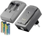 goobay Fotobatterie Steckerladeger&auml;t f&uuml;r 2 x CR123 Batterien/Akkus (Bulk)