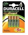 Duracell StayCharged - Batterie 4 x AAA - NiMH - (wiederaufladbar)
