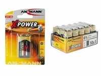 "ANSMANN Alkaline Batterie "X-Power",9V E-Block, 10er Display"