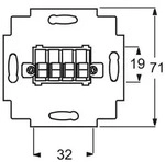 ABB 2CKA000230A0402 Lautsprecher-Anschluss IP20 Wei&szlig;, Perlwei&szlig;