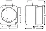ABB 2CKA002083A0343 Schutzkontakt-Steckdose IP66 Schwarz, Enzianblau (RAL 5010)