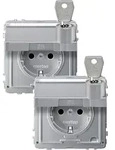 Merten Steckdose Aquadesign Aluminium MEG2318-7260 1St.