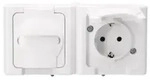 KOPP APWG Blue Electric 1312.0200.3 Schuko 2fach arktis-weiss waagerech