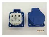 Mennekes Anbaudose Stecker-Typ F 2p+E 16A 250V IP54 blau - 11031 - 1 Stück