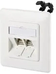 Metz Connect 130B11D21002-E Netzwerkdose Unterputz Einsatz mit Zentralplatte und