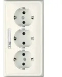 Jung KK-SCHUKO-Steckdose 3-fach CD 523 NA