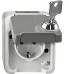 Merten Steckdose AQUASTAR Lichtgrau MEG2416-8029 1St.