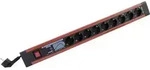 REV 0014963613 Steckdosenleiste mit Schalter 9fach Schwarz, Rot Schutzkontakt 1St.