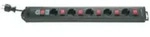 REV Ritter Supra-Line 00145071 - Steckdosenleiste 5-fach 3.7m schwarz mit Schalt