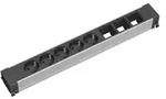 Bachmann 909.008 Steckdosenleiste Silber, Schwarz Schutzkontakt 1 St.