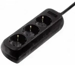 Hama 00108841 Steckdosenleiste 3fach Schwarz Schutzkontakt 1 St.