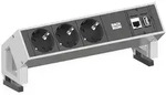 Bachmann 902.301 Steckdosenleiste ohne Schalter Wei&szlig; Schutzkontakt