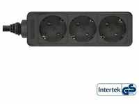 InLine® Steckdosenleiste, 3-fach Schutzkontakt, schwarz, 5m Strom / Energie / Licht