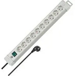 Steckdosenleiste Premium-Line 10-fach L.58cm Kabel-L.3m lichtgrau m.Kinderschutz