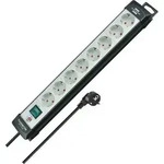 Steckdosenleiste Premium-Line 8-fach Kabel-L.3m schwarz/lichtgrau m.Kinderschutz