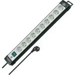 Steckdosenleiste Premium-Line 10-fach Kabel-L3m schwarz/lichtgrau m.Kinderschutz