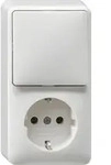 Gira Schuko-We.schalter-Kombi 017613