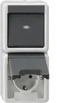 Gira Schuko-We.schalter-Kombi 017630