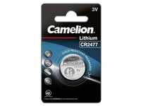 Camelion CR2477 Lithium Knopfzelle ohne Absatz - 1er Blister - Baugleich wie