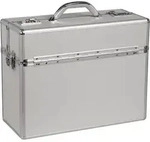 ALUMAXX Pilotenkoffer ALPHA 45100 Zahlenschloss 48x37,5x20cm silber
