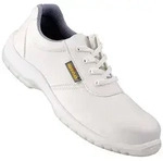 "Sani&auml;r-Halb-Schuhe - Gr. 47 - wei&szlig; - Schaft aus Newteck - "Orvieto" - S2 -