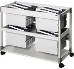 DURABLE H&auml;ngemappenwagen TROLLEY 200 MULTI DUO 379210 lichtgrau