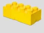Room Copenhagen LEGO STORAGE BRICK 8, Gelb, Polypropylen (PP), 500 mm, 250 mm, 180 mm