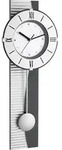TFA Dostmann 603001 Quarz Wanduhr 230 mm x 581 mm x 120 mm Silber