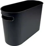 "helit Papierkorb "the oval", 22 Liter, PS, schwarz"