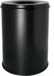 helit Papierkorb H2515495 15l rund Metall schwarz