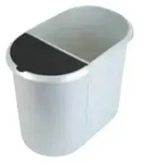 helit Duo System - Papierkorb - 20 L - M&uuml;lltrennung