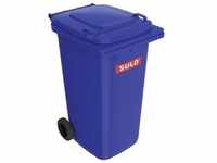 Müllgroßbehälter 240l HDPE blau fahrbar,n.EN 840 SULO