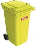 M&uuml;llgro&szlig;beh&auml;lter 240l HDPE gelb fahrbar,n.EN 840 SULO