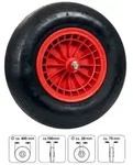 Pro-Bau-Tec PU Ersatzrad f&uuml;r Gartenschubkarre Art.-Nr. 10089, 10092, 10093 & 10094
