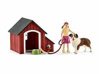 Schleich 42376 - Hundehütte mit Hund und Mädchen Neu & OVP