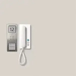 Siedle SET CA 812-1 E/W T&uuml;rsprechanlage Kabelgebunden Infofeld Silber, Wei&szlig;