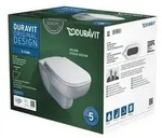 Duravit Wand-WC-Set D-CODE RIMLESS tief, 355x540mm wei&szlig; wei&szlig;