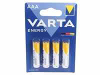 Varta Energy Batterie Alkaline, Micro, AAA, LR03, 1.5V 4er Pack