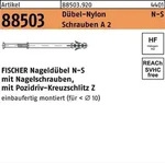 Fischer 50370 N 5 x 30/5 S A2 Nageld&uuml;bel 30mm 5mm 100St.