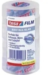 tesa Film, kristall-klar, 6-er Pack, 15 mm x 33 m universeller Klebefilm, aus