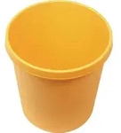 "helit Papierkorb "the german", 45 Liter, PE, gelb"