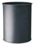 Durable Papierkorb rund 15 L Stahl holzkohlefarben