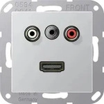 Jung Multimedia-Anschluss alu MA A 1082 AL