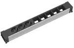 Bachmann 909.006 Steckdosenleiste Aluminium, Schwarz Schutzkontakt 1 St.