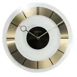 "2790GO - Wanduhr "Retro", Glas, Gold, 31 cm"