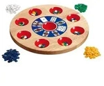 Pochen,Brettspiel aus Holz, 1-2 Spieler, ab 8 Jahre, (DE-Ausgabe)