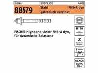 Highbond-Anker R 88579 dyn 16x125/25 Stahl galvanisch verzinkt 10 Stück FISCHER
