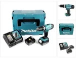 Makita DHP 453 RTJ Akku Schlagbohrschrauber 18V 42Nm + 2x Akkus 5,0Ah+ Ladeger&auml;t im