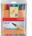 Fineliner point 88 Etui mit 15 Stiften